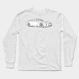 GTR Wireframe Long Sleeve T-Shirt